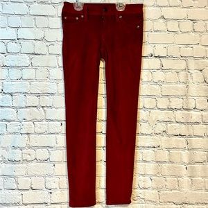 Burgundy Red Girls Levi’s Stretch Skinny Jeans- Sz 8